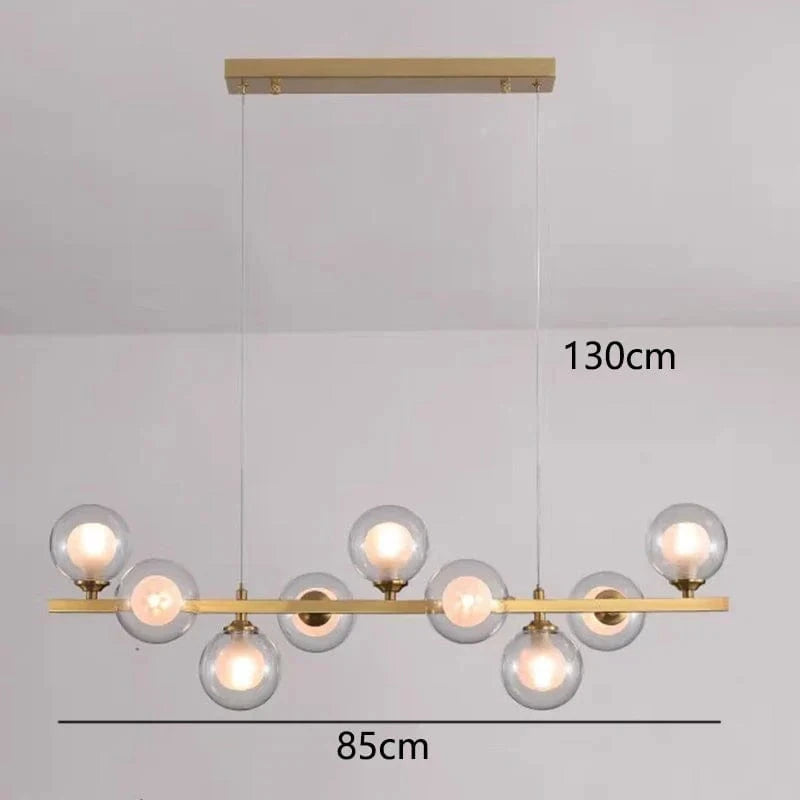 Lustre LED Suspendu au Design Moderne - Illumine Votre Espace | Marco Lucetti 9 têtes 4 / Blanc froid