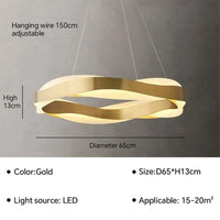 Lustre LED suspendu au design moderne - Lumière sophistiquée | Marco Lucetti