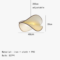 Lustre LED suspendu en tissu SmartFlex ™ - Nouveau Style Réglable