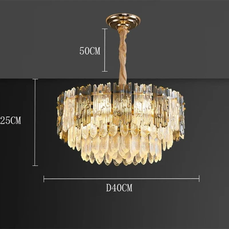 Lustre LED Suspendu Moderne - Éclairage Intérieur Décoratif | Marco Lucetti Diamètre 40cm / Gradation à distance RC