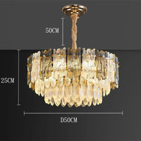 Lustre LED Suspendu Moderne - Éclairage Intérieur Décoratif | Marco Lucetti Diamètre 50cm / Gradation à distance RC