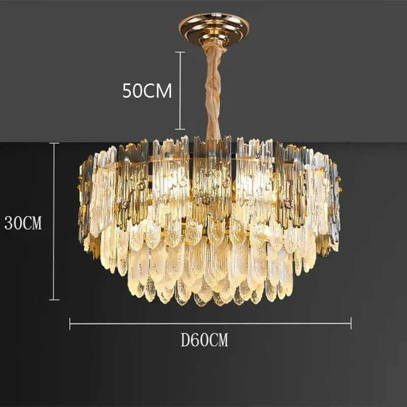 Lustre LED Suspendu Moderne - Éclairage Intérieur Décoratif | Marco Lucetti Diamètre 60cm / Gradation à distance RC