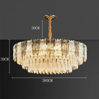 Lustre LED Suspendu Moderne - Éclairage Intérieur Décoratif | Marco Lucetti Diamètre 80cm / Gradation à distance RC