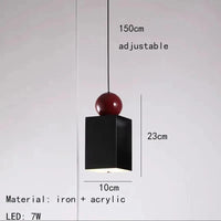 Lustre LED tendance avec cordon métallique ajustable - Livraison directe | Marco Lucetti D-Noir / 3 modifiable