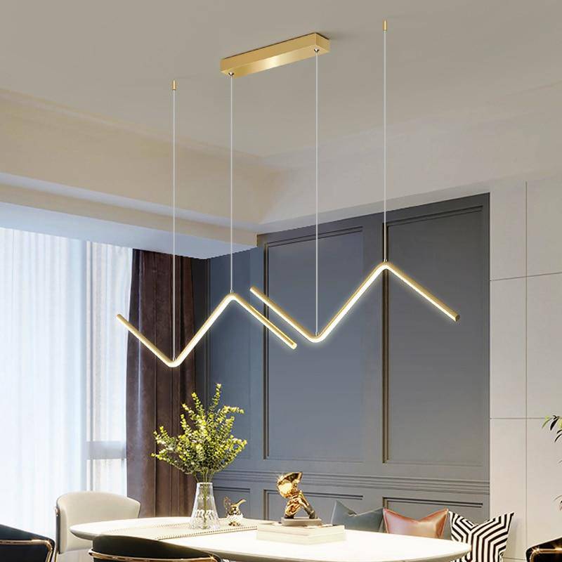 Lustre LED Triangulaire Moderne en Métal | Marco Lucetti