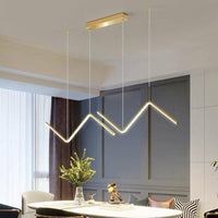 Lustre LED Triangulaire Moderne en Métal | Marco Lucetti