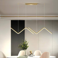 Lustre LED Triangulaire Moderne en Métal | Marco Lucetti
