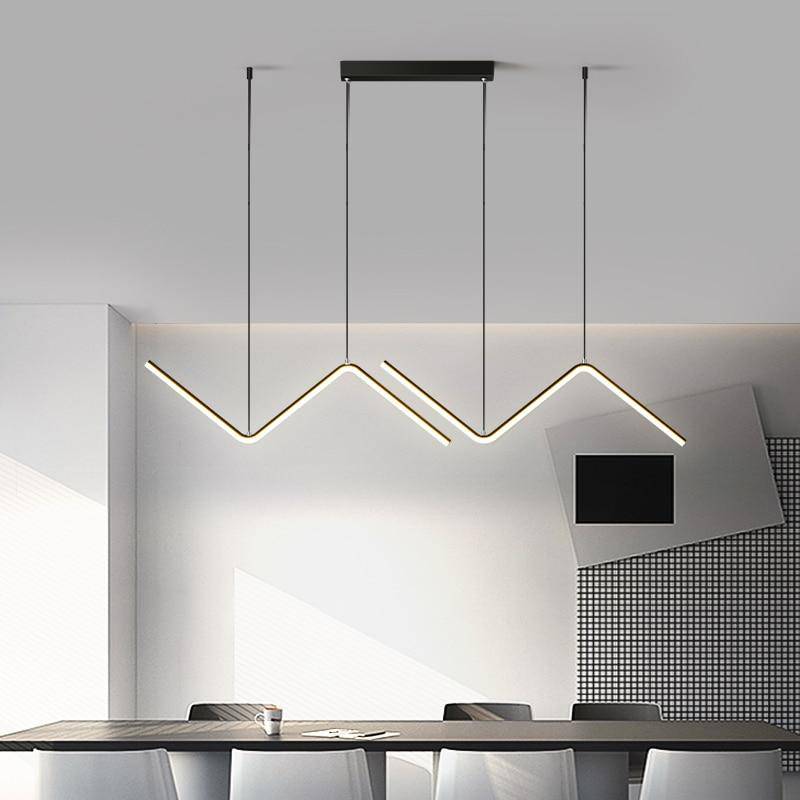 Lustre LED Triangulaire Moderne en Métal | Marco Lucetti