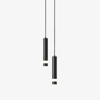 Lustre LED Tube Amias - Doré ou Noir | Marco Lucetti A / Chaude