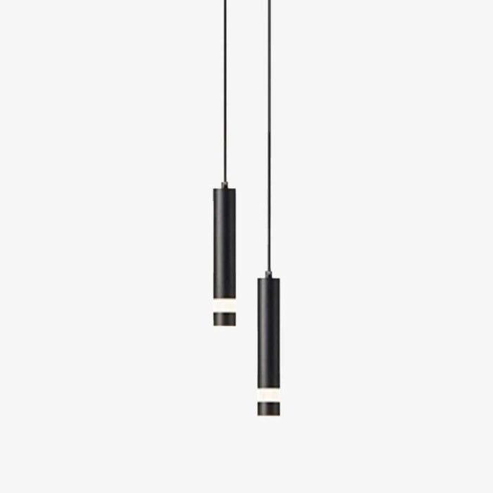 Lustre LED Tube Amias - Doré ou Noir | Marco Lucetti A / Chaude