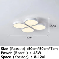 Lustre LED Ultra Lumineux pour Salon et Chambre d'Enfants | Marco Lucetti Rond 50cm / Promesse avec télécommande