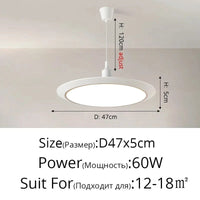 Lustre LED Ultra-mince Circulaire Moderne Minimaliste Trois-Preuve | Marco Lucetti B Or Blanc D47x5cm / Blanc froid