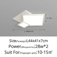 Lustre LED UltraMince pour Éclairage Intérieur Chic | Marco Lucetti 3 couleurs sans télécommande / C44cm 28w