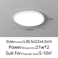 Lustre LED UltraMince pour Éclairage Intérieur Chic | Marco Lucetti 3 couleurs sans télécommande / E 30,5CM 21W