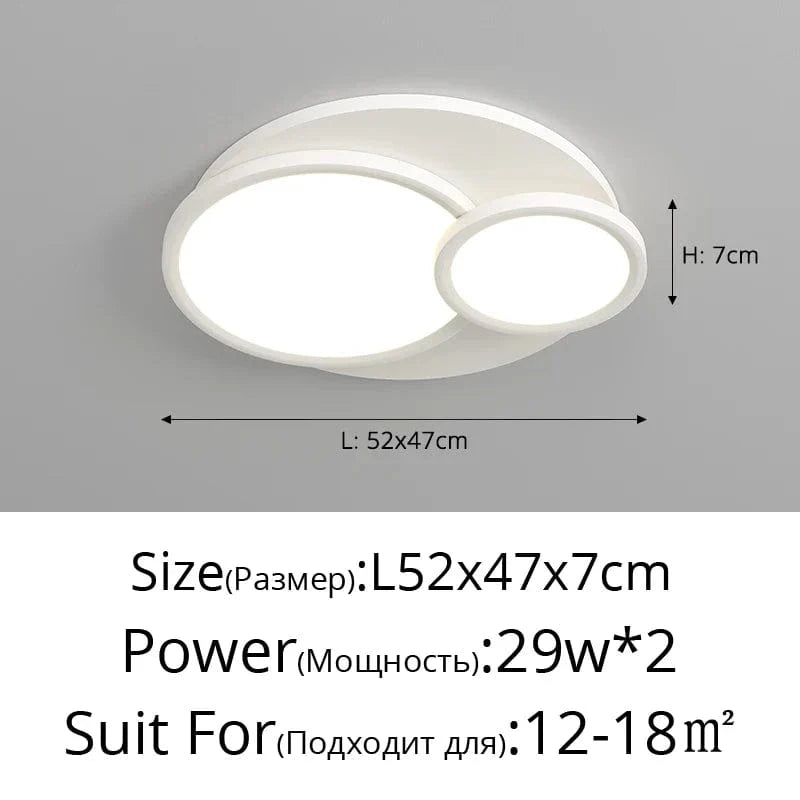 Lustre LED UltraMince pour Éclairage Intérieur Chic | Marco Lucetti 3 couleurs sans télécommande / P 52cm 29w