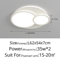 Lustre LED UltraMince pour Éclairage Intérieur Chic | Marco Lucetti 3 couleurs sans télécommande / P 62cm 35w