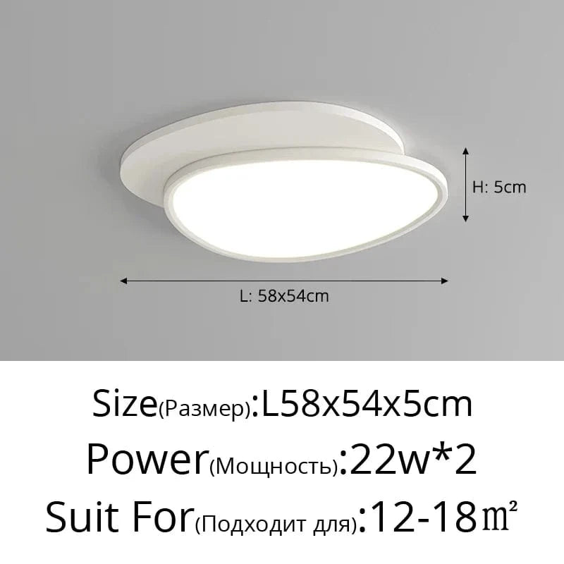Lustre LED UltraMince pour Éclairage Intérieur Chic | Marco Lucetti Luminosité variable / B 58CM 22W