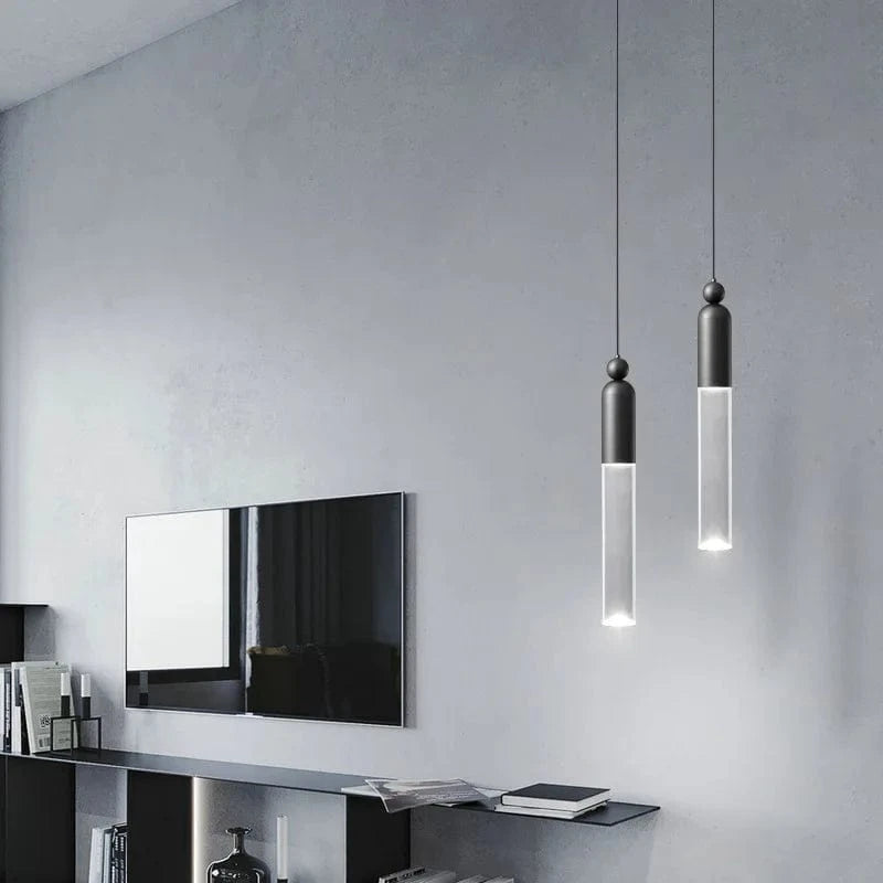 Lustre LED urbain en cuivre et acrylique transparent | Marco Lucetti