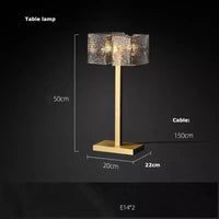 Lustre LED Waves of Glass – Design Moderne et Luxueux | Marco Lucetti Lampe de table / Trois couleurs