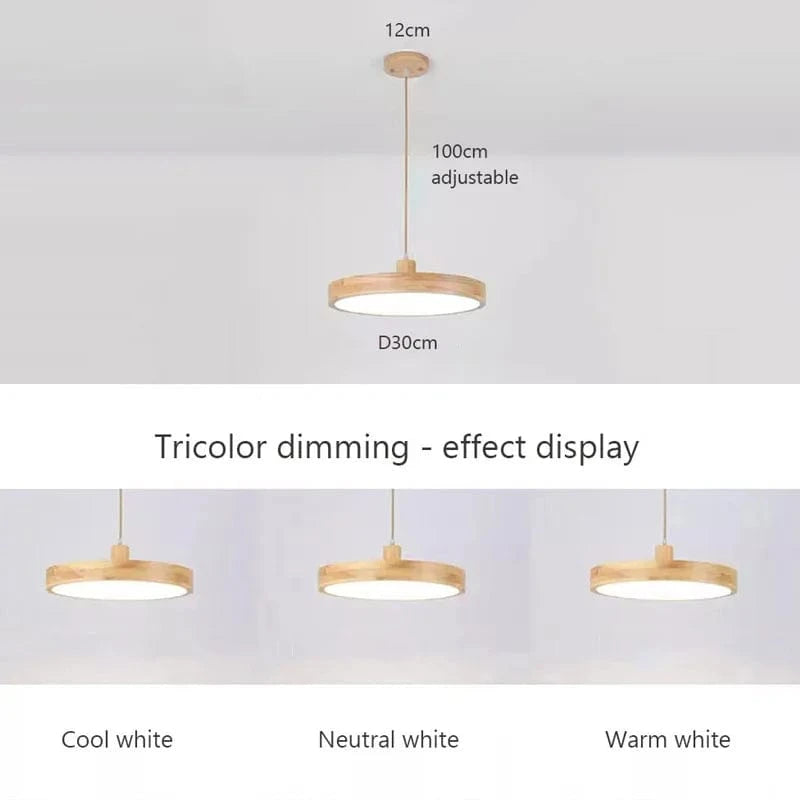 Lustre LED Zen en rondins | Marco Lucetti