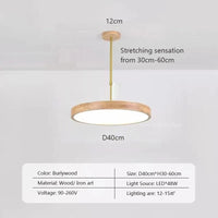 Lustre LED Zen en rondins | Marco Lucetti AD40 / Blanc froid-pas de rc