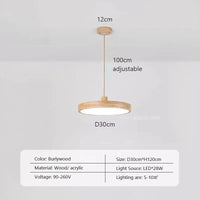 Lustre LED Zen en rondins | Marco Lucetti J30 / Blanc froid-pas de rc