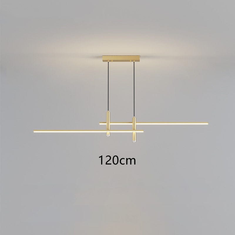 Lustre LEDminimaliste par Sarno | Marco Lucetti Doré - 120 cm / Chaude