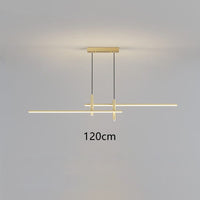 Lustre LEDminimaliste par Sarno | Marco Lucetti Doré - 120 cm / Chaude