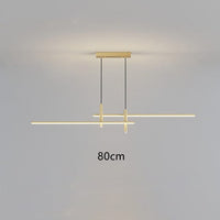 Lustre LEDminimaliste par Sarno | Marco Lucetti Doré - 80 cm / Chaude
