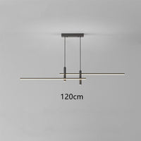 Lustre LEDminimaliste par Sarno | Marco Lucetti Noir - 120 cm / Chaude