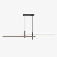 Lustre LEDminimaliste par Sarno | Marco Lucetti Noir - 80 cm / Chaude