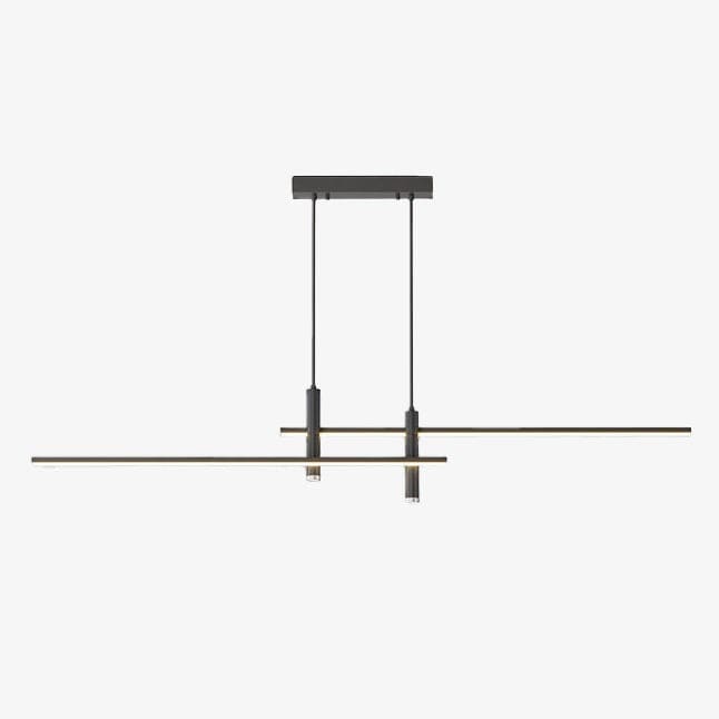 Lustre LEDminimaliste par Sarno | Marco Lucetti Noir - 80 cm / Chaude
