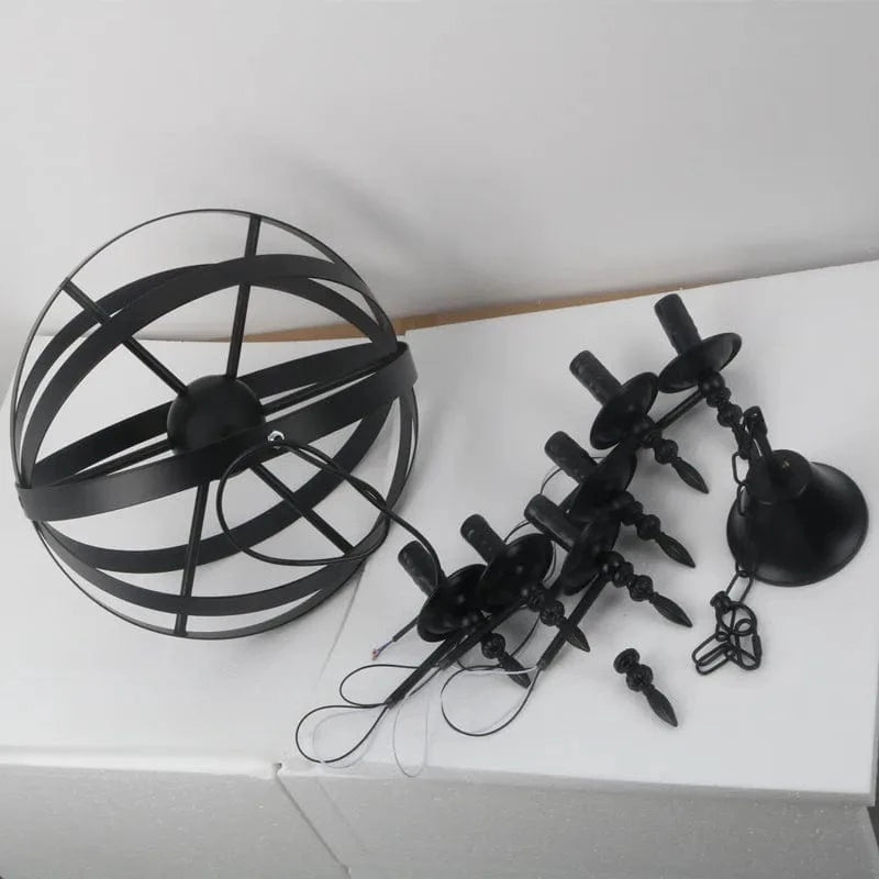 Lustre Loft Américain en Métal Rétro Rustique | Marco Lucetti