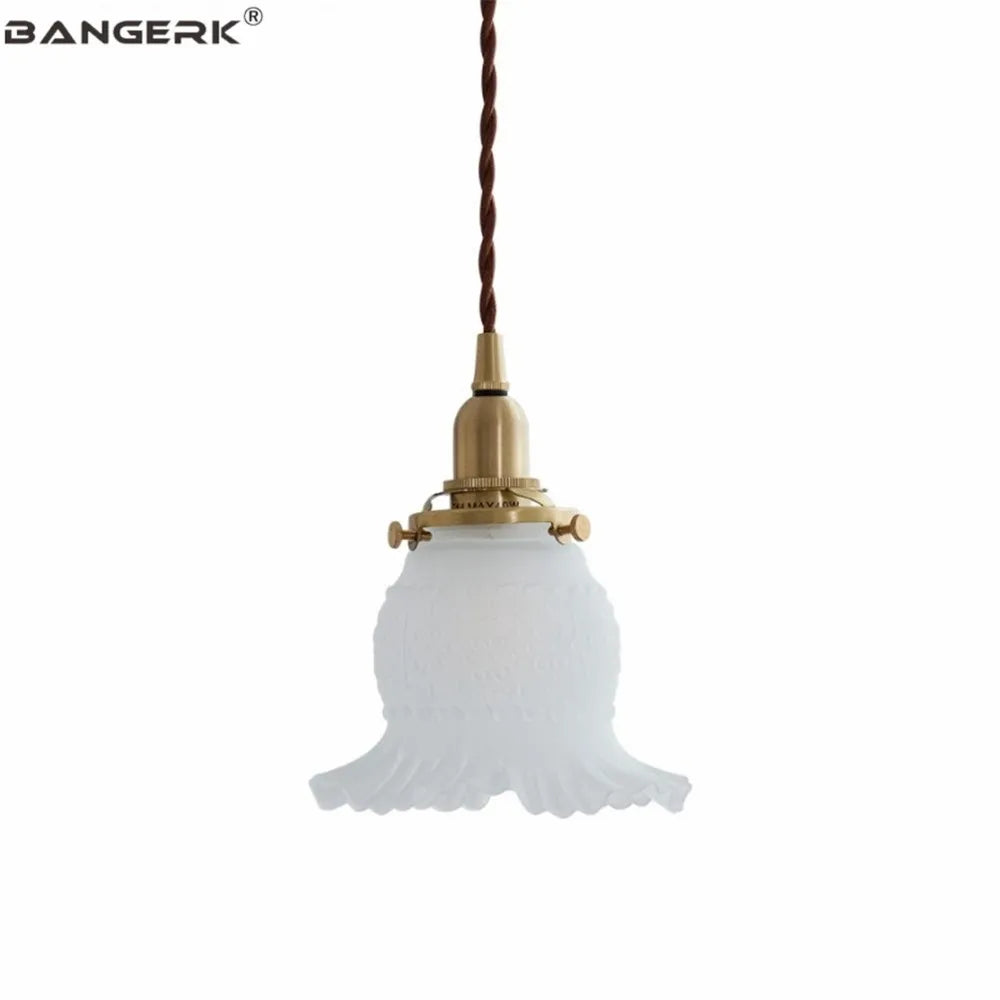Lustre loft suspension verre nordique rétro - Suspensions luminaire de qualité
