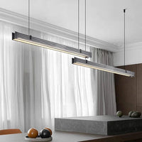 Lustre Long en Verre LED Design Minimaliste - Luxe Épuré | Marco Lucetti