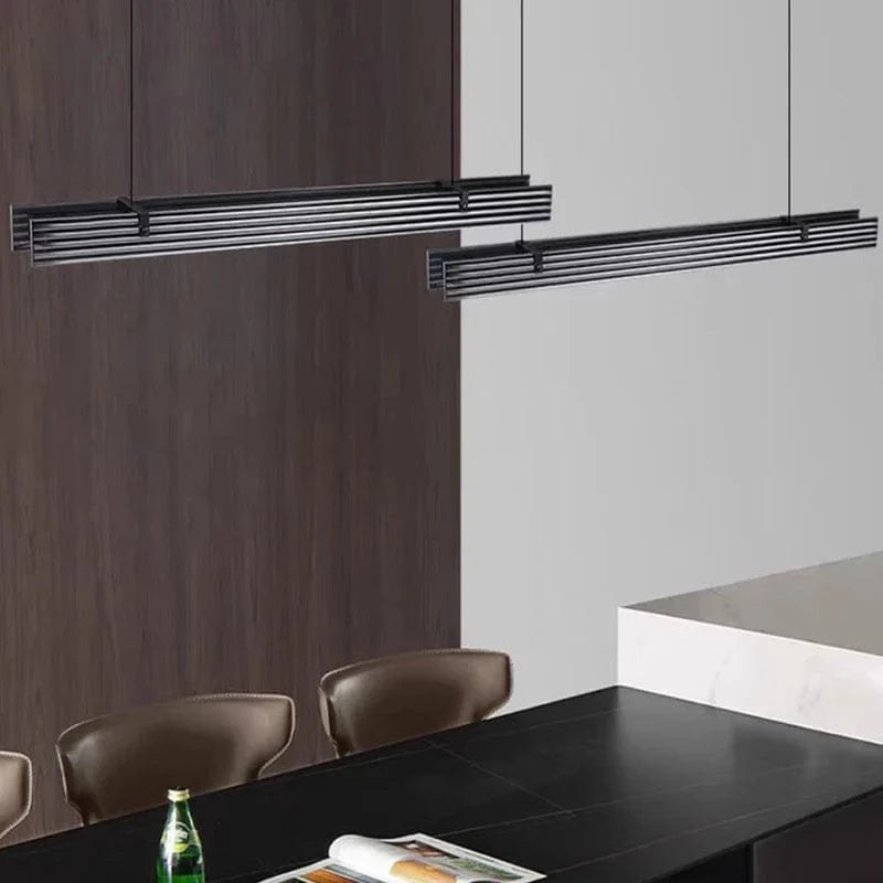 Lustre Long en Verre LED Design Minimaliste - Luxe Épuré | Marco Lucetti