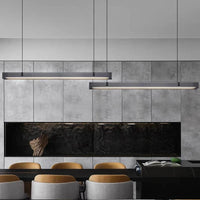 Lustre Long en Verre LED Design Minimaliste - Luxe Épuré | Marco Lucetti