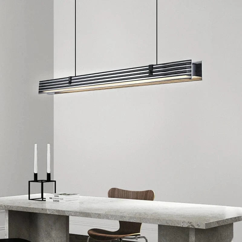 Lustre Long en Verre LED Design Minimaliste - Luxe Épuré | Marco Lucetti