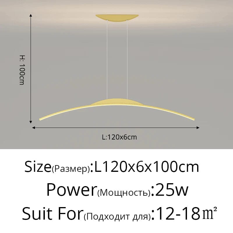 Lustre Long LED Minimaliste Éclat Moderne avec Hauteur Réglable | Marco Lucetti