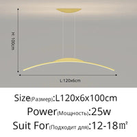 Lustre Long LED Minimaliste Éclat Moderne avec Hauteur Réglable | Marco Lucetti