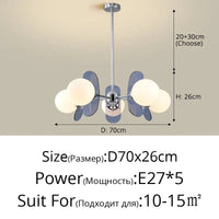 Lustre Lumineux Art Suspendu - Décoration Intérieure | Marco Lucetti A 5 têtes Gris / Blanc froid