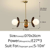 Lustre Lumineux Art Suspendu - Décoration Intérieure | Marco Lucetti B 3 têtes marron foncé / Blanc froid