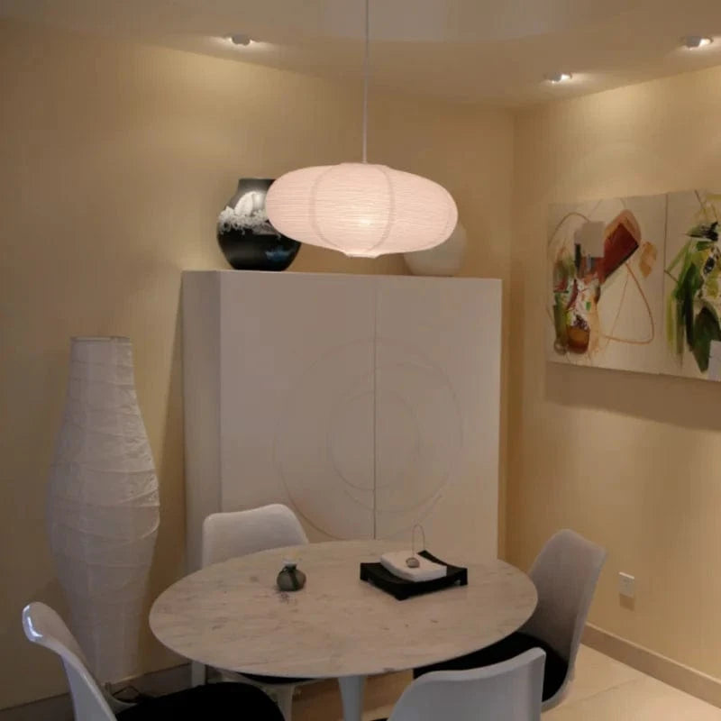 Lustre Lunaire en Papier Japonais pour Éclairer l'Intérieur | Marco Lucetti