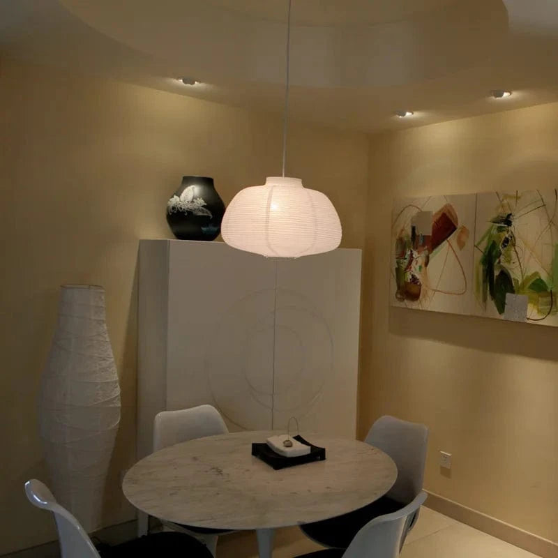 Lustre Lunaire en Papier Japonais pour Éclairer l'Intérieur | Marco Lucetti