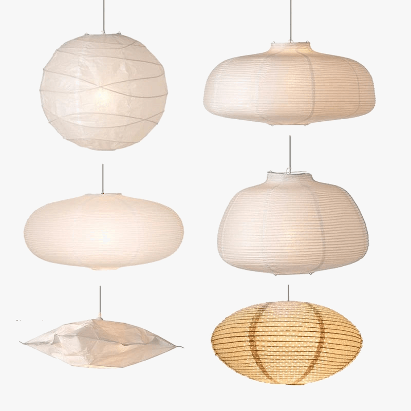 Lustre Lunaire en Papier Japonais pour Éclairer l'Intérieur | Marco Lucetti