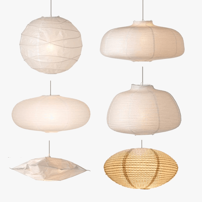 Lustre Lunaire en Papier Japonais pour Éclairer l'Intérieur | Marco Lucetti