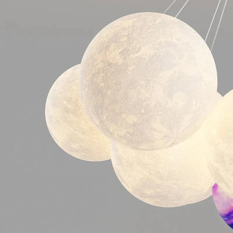 Lustre Lune Élégant Or et Noir | Marco Lucetti