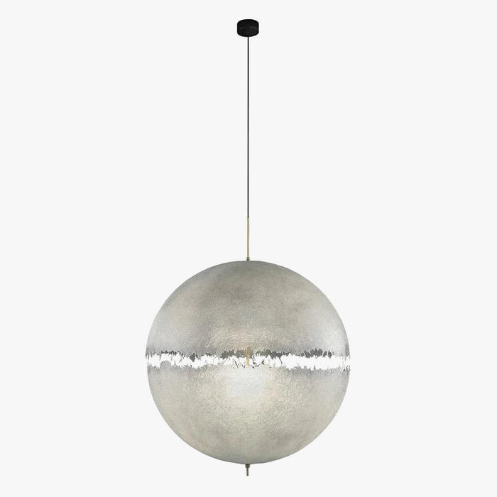 Suspension lune LED de style italien PostKrisi en fibre de verre