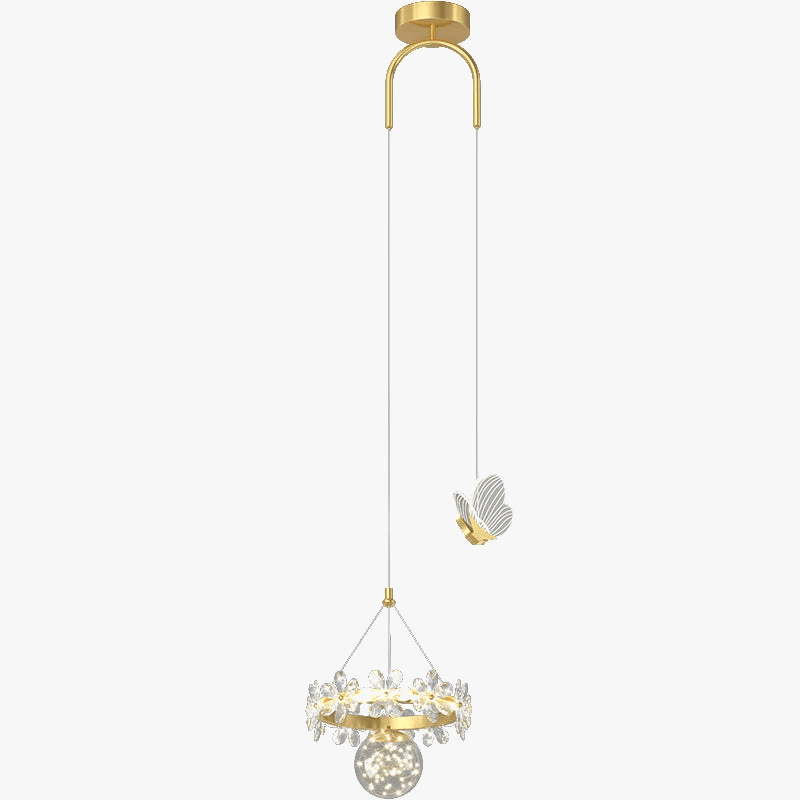 Lustre Luxe : Cristal Minimaliste à Tête Unique | Marco Lucetti