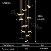 Lustre Luxe Design Modern Villa | Marco Lucetti 12 lumières / Lumière blanche